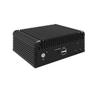 HUNSN Micro Firewall Appliance, Mini PC, PFSense, Mikrotik, OPNsense, VPN, Router PC, Intel Alder Lake-N 12th Gen N200, RJ35, GPIO, TF Slot, HDMI, DP, 4 x 2.5GbE I226-V, 32G DDR5 RAM, 512G SSD