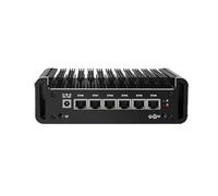 HUNSN Micro Firewall Appliance, Mini PC, PFSense, Mikrotik, OPNsense, VPN, Router PC, Intel Alder Lake-N 12th Gen N100, RJ47, 6 x 2.5GbE I226-V LAN, HDMI, 16G DDR5 RAM, 256G SSD