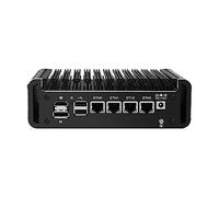 HUNSN Micro Firewall Appliance, Mini PC, PFSense, Mikrotik, OPNsense, VPN, Router PC, Intel J6412, RJ26, AES-NI, 4 x 2.5GbE I226-V LAN, HDMI, DP, Type-C, TF Slot, 32G RAM, 128G SSD