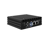 HUNSN Micro Firewall Appliance, Mini PC, PFSense, Mikrotik, OPNsense, VPN, Router PC, Intel N100, RJ56, AES-NI, 2 x 226-V 2.5GbE LAN, 2 x HDMI2.0, 2 x USB3.2, 4 x USB2.0, 16G RAM, 512G SSD