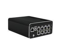 HUNSN Micro Firewall Appliance, Mini PC, PFSense, Mikrotik, OPNsense, VPN, Router PC, Raptor Lake U300E, RJ51, 8 x 2.5GbE I226-V, 2 x HDMI, DP++, 10Gbps Type-C for Data/DP, 32G RAM, 256G SSD
