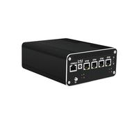 HUNSN Micro Firewall Appliance, Mini PC, PFSense, Mikrotik, OPNsense, VPN, Router PC, Raptor Lake U300E, RJ52, 4 x 2.5GbE I226-V, 2 x HDMI, DP++, 10Gbps Type-C for Data/DP, 16G RAM, 512G SSD