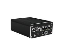 HUNSN Micro Firewall Appliance, Mini PC, PFSense, Mikrotik, OPNsense, VPN, Router PC, Raptor Lake U300E, RJ50, AES-NI, 4 x 2.5GbE I226-V, 2 x SFP+ Optical 10Gbe 82599ES, 32G RAM, 128G SSD