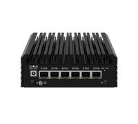 HUNSN Micro Firewall Appliance, Mini PC, PFSense, Mikrotik, OPNsense, VPN, Router PC, Twin Lake 13th Gen N150, RJ45, 6 x 2.5GbE I226-V, 2 x HDMI2.1, TF, Type-C, 8G DDR5 RAM, 512G SSD