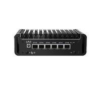 HUNSN Micro Firewall Appliance, Mini PC, PFSense, Mikrotik, OPNsense, VPN, Router PC, Twin Lake 13th Gen N150, RJ47, 6 x 2.5GbE I226-V, 2 x HDMI2.1, TF, Type-C, 16G DDR5 RAM, 512G SSD