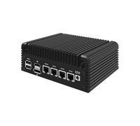 HUNSN Micro Firewall Appliance, Mini PC, PFSense, Mikrotik, OPNsense, VPN, Router PC, Twin Lake 13th Gen N150, RJ35, GPIO, HDMI, DP, 4 x 2.5GbE LAN, 8 x USB, 8G DDR5 RAM, 512G SSD