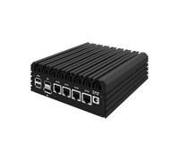HUNSN Micro Firewall Appliance, Mini PC, PFSense, Mikrotik, OPNsense, VPN, Router PC, Twin Lake 13th Gen N150, RJ34, GPIO, TF Slot, HDMI, DP, 4 x 2.5GbE LAN, 8G DDR5 RAM, 128G SSD