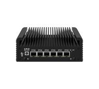 HUNSN Micro Firewall Appliance, Mini PC, PFSense, Mikrotik, OPNsense, VPN, Router PC, Twin Lake 13th Gen N150, RJ46, 6 x 2.5GbE I226-V, 2 x HDMI2.1, TF, Type-C, 16G DDR5 RAM, 128G SSD