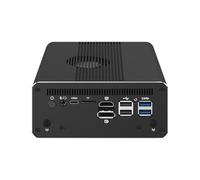 HUNSN Micro Firewall Appliance, Mini PC, PFSense, Mikrotik, OPNsense, VPN, Router PC, Ultra 5 Processor 125H, RJ69, 6 x 2.5GbE I226-V, Type-C USB4, TF, DP, HDMI, 0 RAM, 0 Storage, Barebone No System