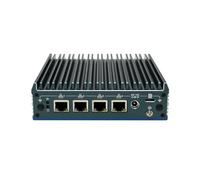 HUNSN Micro Firewall Appliance, Mini PC, VPN, Router PC, N100, RX17, AES-NI, SIM Slot, COM, 4 x 2.5GbE I226-V, HDMI, DP, TPM2.0, Vesa Mount, Barebone, NO RAM, NO Storage, NO System