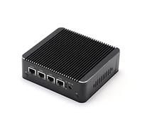 HUNSN Micro Firewall Appliance, Mini PC, VPN, Router PC, Pentium Silver J5005, RS34, AES-NI, 4 x Intel 2.5GbE I226-V LAN, 2 x USB3.0, VGA, HDMI, Fanless, Barebone, NO RAM, NO Storage, NO System