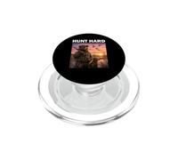 Hunt Hard Cazador Caza Vida de Cazador Ciervo Pato Camiseta PopSockets PopGrip para MagSafe