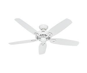 Hunter 132 cm | 52” Ventilador de Techo Builder Elite Blanco Nieve con Cadena, 50565