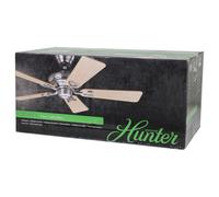 HUNTER FAN Sevilla II, 112 cm, Ventilador de Techo para Interior, Silencioso, con Cadena y 5 Aspas Reversibles en Arce y Gris, para Verano o Invierno, Acabado en Níquel Cepillado, Modelo 24038