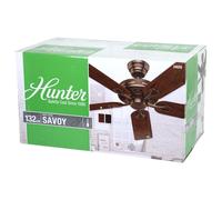 Hunter 24525 Savoy Ventilador De Techo Con Cadena Cerezo Caoba Bronce 132 cm