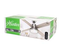 Hunter Loki ventilador roble gris/natural/níquel