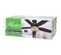 Hunter 50572 Builder Deluxe Ventilador de Techo Iluminación 132CM Bronce Marrón