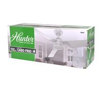 Hunter 50634 Cabo Frio Exterior Ventilador de Techo 132CM Con Pared Blanco