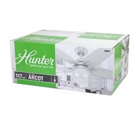 Ventilador de techo hunter arcot blanco - 117 cm - 50647