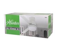 Hunter 50938 Gilmour Ventilador de Techo Iluminación Mando 132CM Blanco