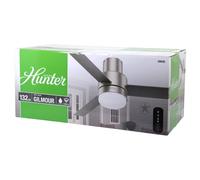 Hunter 50939 Gilmour Ventilador De Techo Iluminación Control Remoto 132 Cm Plata