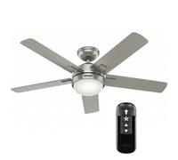 Hunter 51778 Zeal Ventilador Plata con Iluminación Mando a Distancia 132CM