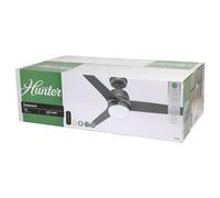 Hunter 51785 Seawave Exterior Ventilador de Techo Luz Mando Plata 132 CM
