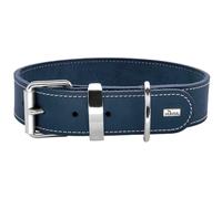 HUNTER Aalborg Special - Collar para Perro (Piel, Resistente, cómodo, 40 S), Color Azul Oscuro