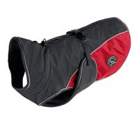 HUNTER Abrigo para Perro Uppsala Cozy, 30 cm, Antracita/Rojo | Poliéster impermeable y cortavientos, con forro interior reflectante, lavable a 30 °C, color antracita/rojo, talla 30