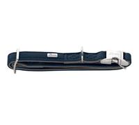 HUNTER Amalfi - Collar para Perro (Aluminio, Color Azul Marino, Piel sintética con Aspecto de napa, Vegano, Ajustable sin Niveles, con Cierre de Aluminio, Fabricado en Alemania, Talla 40-55/L