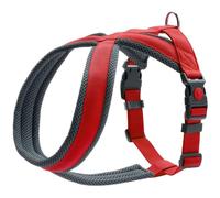 HUNTER Arnés para Perro London Comfort, Malla 3D Transpirable, Ajustable en 2 Posiciones, Cierre de Seguridad, Resistente, Ligero y fácil de Limpiar, Color: Rojo, Talla XS-S