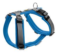 Hunter Arnés para Perros Maldon UP, Color: Azul/Gris, Forro Suave y cómodo, Altamente Reflectante Gracias a 3M Scotchlite, Ajustable en 4 Pliegues, con asa Acolchada (de S-M), Tamaño: XS