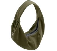 Hunter Bolsa de Transporte LOS Angeles para Cachorros, Perros pequeños y Gatos de hasta 8 kg, Forma ergonómica, con mosquetón, Tejido Suave de algodón y poliéster, Lavable, Color Verde, 60 x 30 cm
