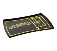 HUNTER Borussia Dortmund - Protector de Suelo Antideslizante (48 x 30 cm), Color Negro y Amarillo
