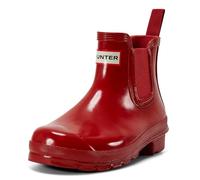 Hunter Botas Chelsea originales brillantes para mujer, Rojo militar, 39 EU