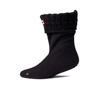 Hunter Calcetín Corto de Mujer con Coletas Gruesas Para Botas Cortas Wellington Original Modelo UAS3301RPY. (L (39-41), BLK Black)