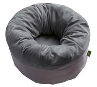 HUNTER Cama para Mascotas Miranda, Color Antracita, Forma Redonda, extrasuave y de Felpa, para acurrucarse, Dormir y Descansar, Lavable a máquina a 30 °C, para Perros y Gatos, tamaño: 50 x 50 cm