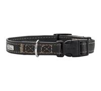 HUNTER Canadian UP - Collar para Perro | Piel suave para perros pequeños, cachorros, suave y duradera, fabricado en Alemania, color: negro, talla: XXS-XS