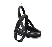 Hunter Carreras de Noruega Nylon Arnés para Perros M-L Negro Luz Reflectante