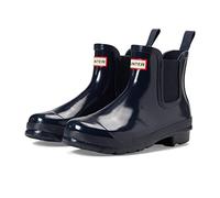 HUNTER Chelsea Gloss, Botas Mujer, Azul Marino, 40.5 EU