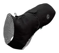HUNTER Chubasquero Milford para Perro, Color Negro, Ajuste ergonómico para una protección óptima, Ajustable Individualmente, Cremallera para portaplatos, fácil de Limpiar y Lavable a 30 °C, Talla: 30