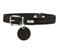 HUNTER Collar Aalborg, 60 Suave Piel de Vaca auténtica, Color Negro
