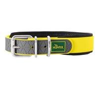 Hunter - Collar Convenience Comfort 42-50 cm en color amarillo | Plástico con acolchado de neopreno, resistente a la intemperie, fácil de limpiar, ideal para deporte y ocio