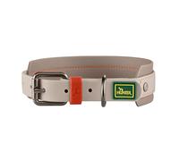 Hunter Collar de Perro Havanna Mini, Color: Greige, Tejido Estructural con Revestimiento de plástico, Ancho, cómodo, Duradero, Resistente a la Intemperie, fácil de Limpiar, Aspecto metálico, tamaño