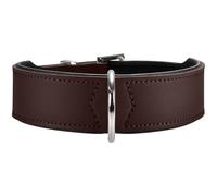 Hunter - Collar de perro, marrón, 51-58,5 cm, 3,9 cm ancho