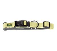HUNTER Collar para Perro de Neopreno Vario Plus, Color: Matcha/Gris, Nailon Resistente, Acolchado de Neopreno Suave, Ajustable sin Niveles, con Alivio de tensión, fácil de Limpiar, cómodo, Talla:
