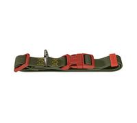 Hunter Collar para perro Habana, color: verde/naranja, con revestimiento de plástico, ajustable sin niveles, cierre de clic, duradero, resistente a la intemperie, fácil de limpiar, aspecto de metal de