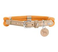 HUNTER Collar para Perro Malia, Color Albaricoque Natural, de rocío Flexible y Piel Resistente, Ligero, Resistente, Aspecto Moderno y Elegante, Colores Frescos, Fabricado en Alemania, Talla 50
