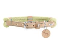 HUNTER Collar para Perro Malia, Color Menta/Natural, de rocío Flexible y Piel Resistente, Ligero, Resistente, Aspecto Moderno y Elegante, Colores Frescos, Fabricado en Alemania, Talla 45