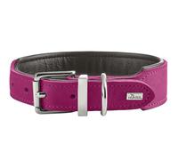 HUNTER Collar para Perro Malta, Color Magenta, de Piel de Vacuno engrasada, Suave, Resistente, Colores Brillantes, Hecho a Mano, Talla 50